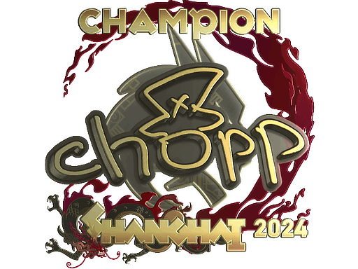Aufkleber | chopper (Gold, Meister) | Shanghai 2024