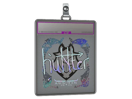 Placa de Adesivo | huNter- (Holográfico) | Austin 2025