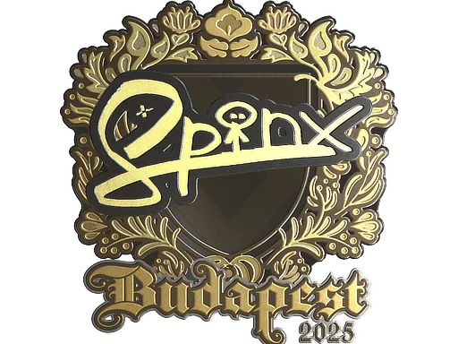 Adesivo | Spinx (Dourado) | Budapeste 2025