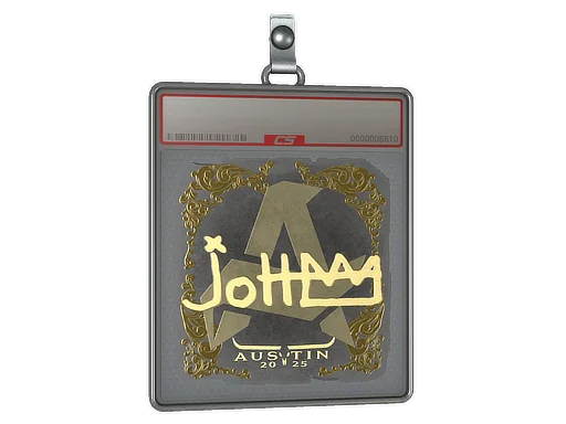 Placa de Adesivo | jottAAA (Dourado) | Austin 2025