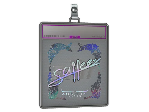 Placa de Adesivo | saffee (Holográfico) | Austin 2025