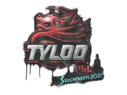 Zalakowane graffiti | Tyloo | Sztokholm 2021