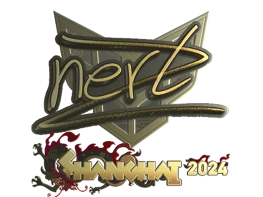 Naklejka | NertZ (złota) | Szanghaj 2024