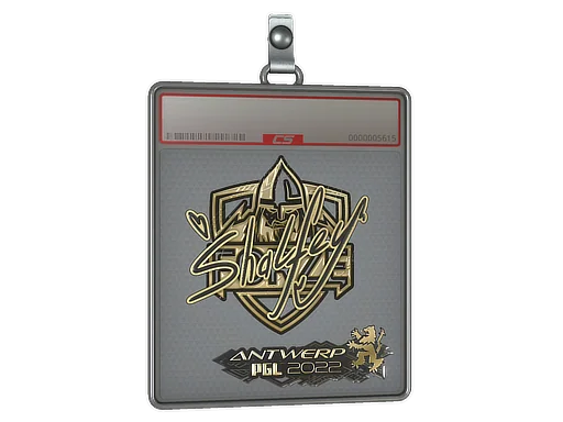 Placa de pegatinas | shalfey (dorada) | Amberes 2022