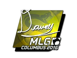 Klistermärke | DAVEY (Foil) | MLG Columbus 2016