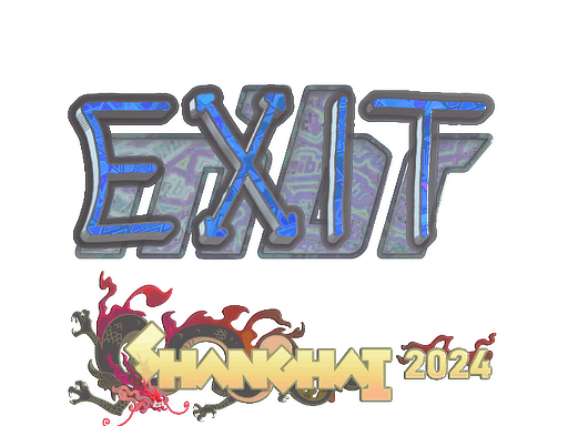 Aufkleber | exit (Holo) | Shanghai 2024