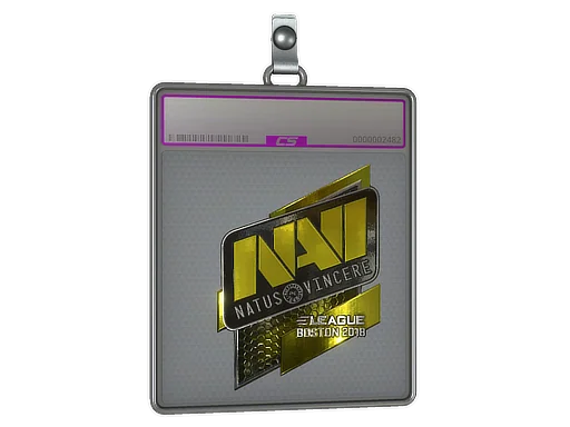 Klistermärkesfodral | Natus Vincere (Foil) | Boston 2018