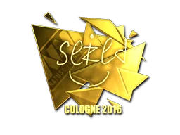 Klistermärke | seized (Guld) | Cologne 2016
