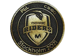 Naszywka | Movistar Riders (złota) | Sztokholm 2021