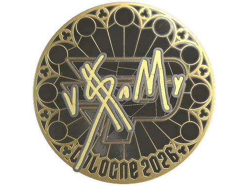Aufkleber | v$m (Gold) | Köln 2026