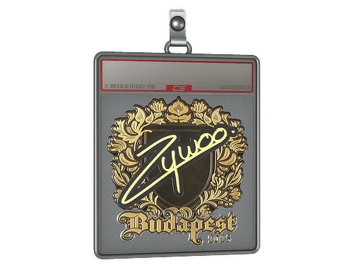 Placa de pegatinas | ZywOo (dorada) | Budapest 2025