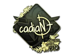 Pegatina | cadiaN (dorada) | Río 2022