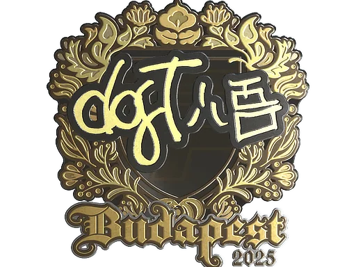 Adesivo | dgt (Dourado) | Budapeste 2025