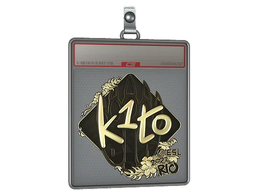 Placa de Adesivo | k1to (Dourado) | Rio 2022