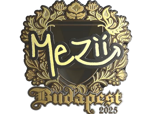 Aufkleber | mezii (Gold) | Budapest 2025