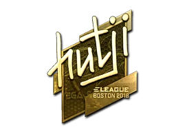 Pegatina | hutji (dorada) | Boston 2018