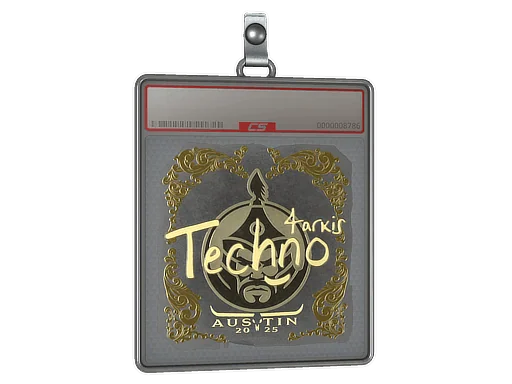 Placa de Adesivo | Techno4K (Dourado) | Austin 2025