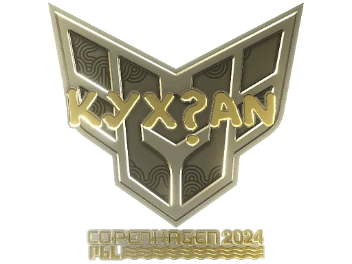 Naklejka | kyxsan (złota) | Kopenhaga 2024