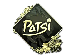 Pegatina | Patsi (dorada) | Río 2022