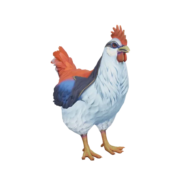 Pet Chicken | Catalana (Light Blue and Red)