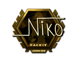 印花 | niko（金色）| 2018年伦敦锦标赛