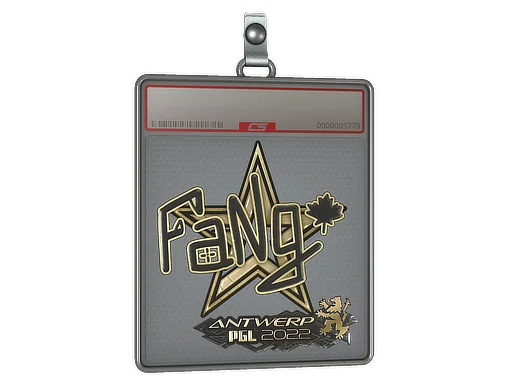 Placa de pegatinas | FaNg (dorada) | Amberes 2022