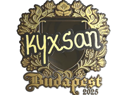 Aufkleber | kyxsan (Gold) | Budapest 2025