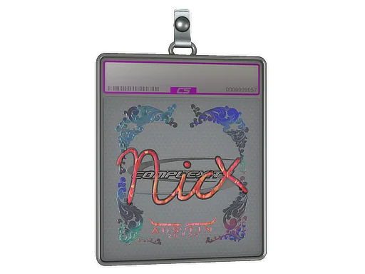 Klistermärkesfodral | nicx (holo) | Austin 2025