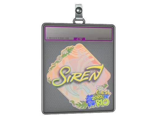 Placa de Adesivo | S1ren (Holográfico) | Rio 2022