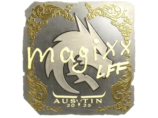 Klistermärke | magixx (guld) | Austin 2025