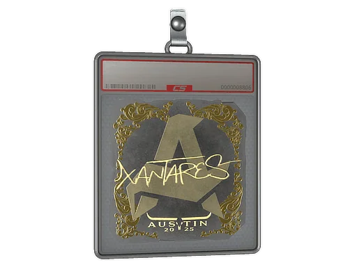Placa de Adesivo | XANTARES (Dourado) | Austin 2025