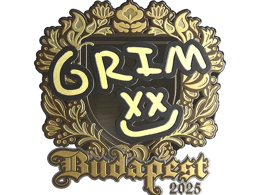 Adesivo | Grim (Dourado) | Budapeste 2025