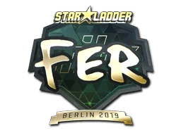 Aufkleber | fer (Gold) | Berlin 2019