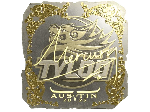 Pegatina | Mercury (dorada) | Austin 2025