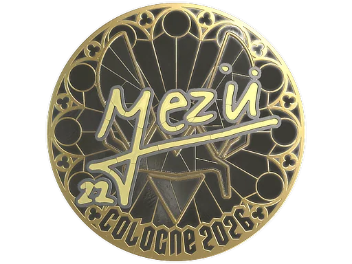 Pegatina | mezii (dorada) | Colonia 2026