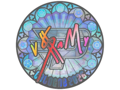 Aufkleber | v$m (Holo) | Köln 2026