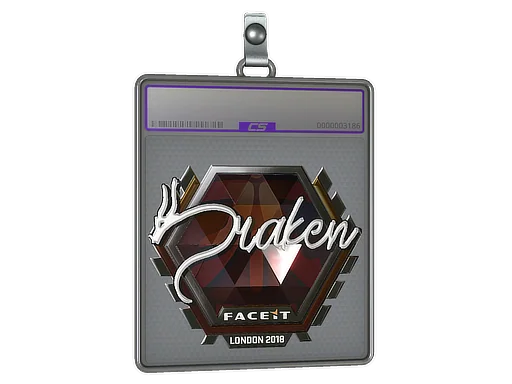 Klistermärkesfodral | draken (Foil) | London 2018