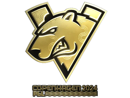 Klistermärke | Virtus.pro (guld) | Copenhagen 2024