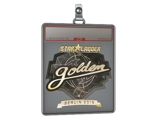 Klistermärkesfodral | Golden (Guld) | Berlin 2019