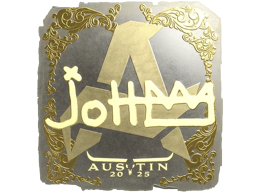 Adesivo | jottAAA (Dourado) | Austin 2025