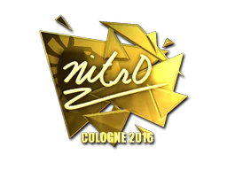 Klistermärke | nitr0 (Guld) | Cologne 2016