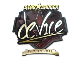 Aufkleber | device (Gold) | Berlin 2019