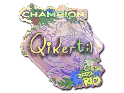 Naklejka | qikert (holograficzna, mistrz) | Rio 2022