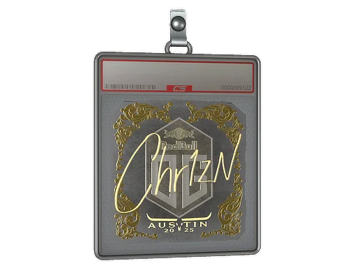 Placa de Adesivo | Chr1zN (Dourado) | Austin 2025