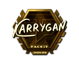 Adesivo | karrigan (Dourado) | Londres 2018