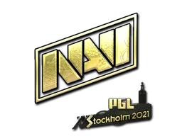 Naklejka | Natus Vincere (złota) | Sztokholm 2021