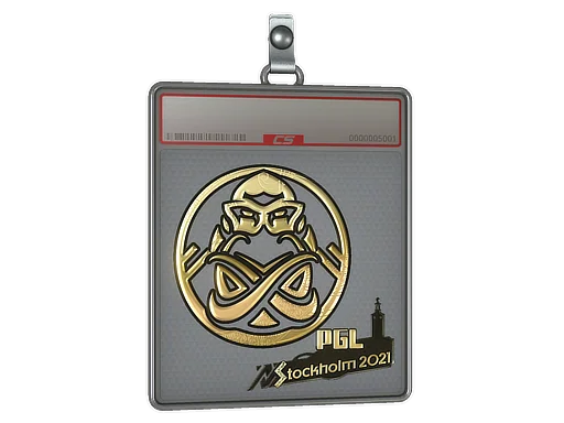 Placa de Adesivo | ENCE (Dourado) | Estocolmo 2021