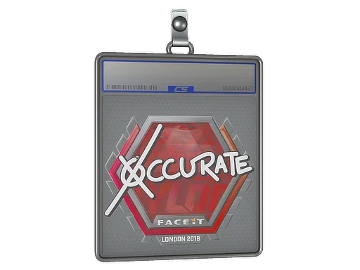 Placa de Adesivo | xccurate | Londres 2018