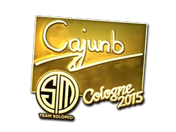 Aufkleber | cajunb (Gold) | Köln 2015