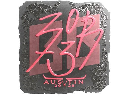 Pegatina | zorte (reflectante) | Austin 2025